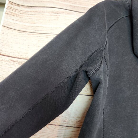 Lululemon Special Edition Scuba Hoodie Logo Size 10 Black Thumb Holes Rare Logo - Picture 14 of 16